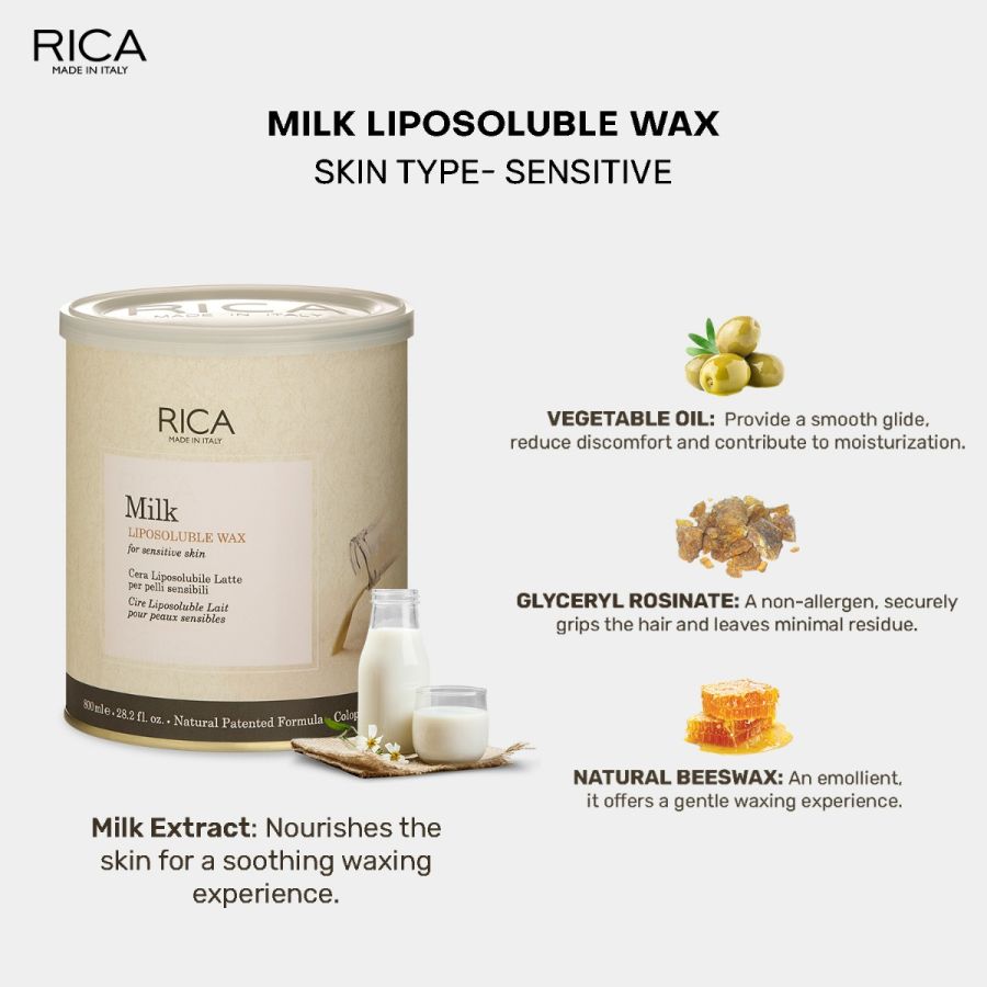 Rica Mil Liposoluble Wax-800 ml
