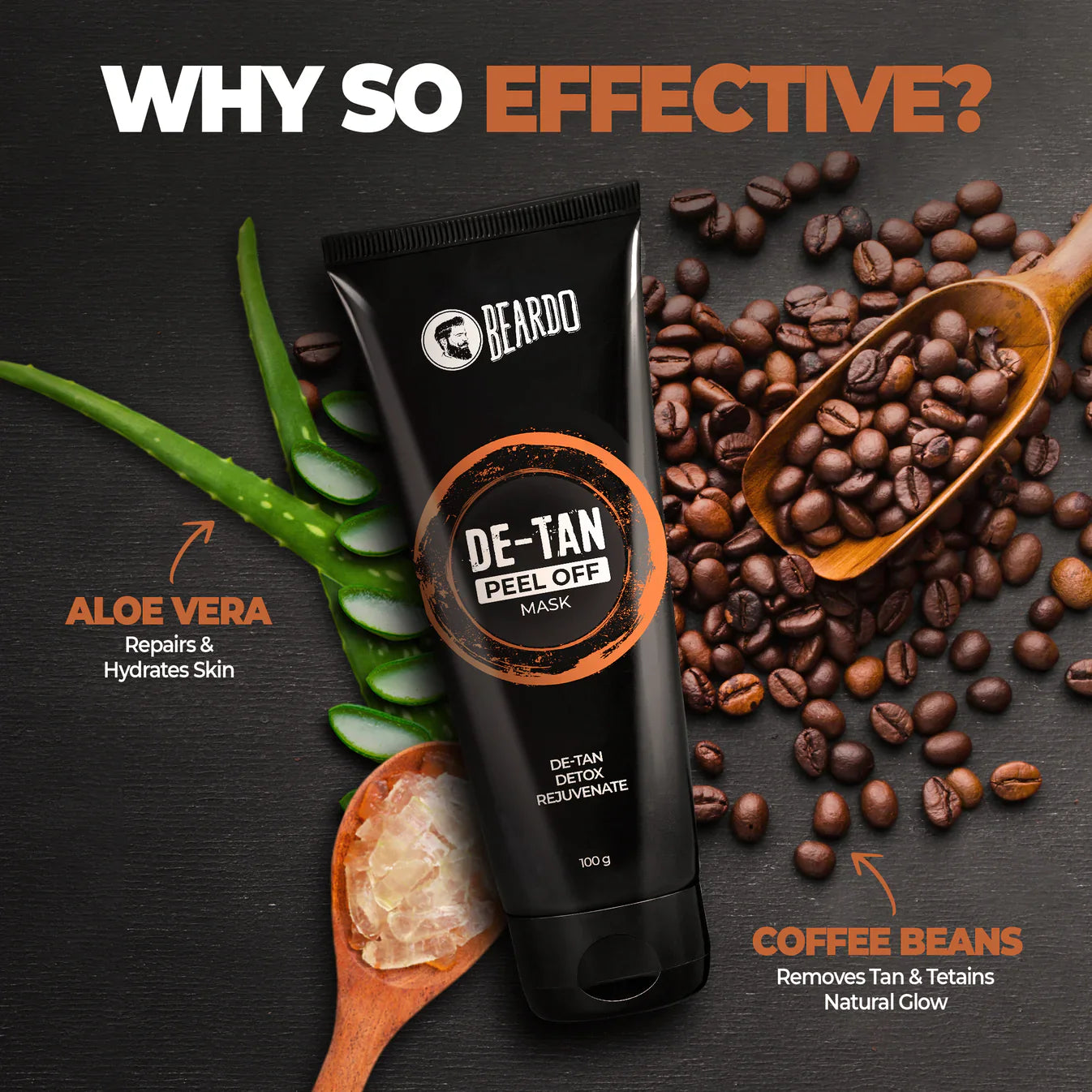 Beardo Ultraglow Facewash & De-Tan Peel Off Mask Combo