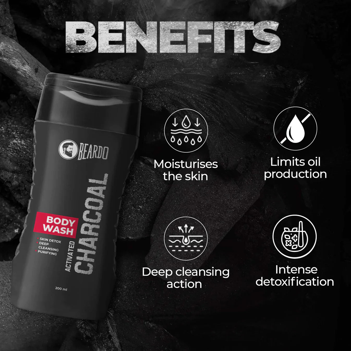 Beardo Activated Charcoal Bodywash