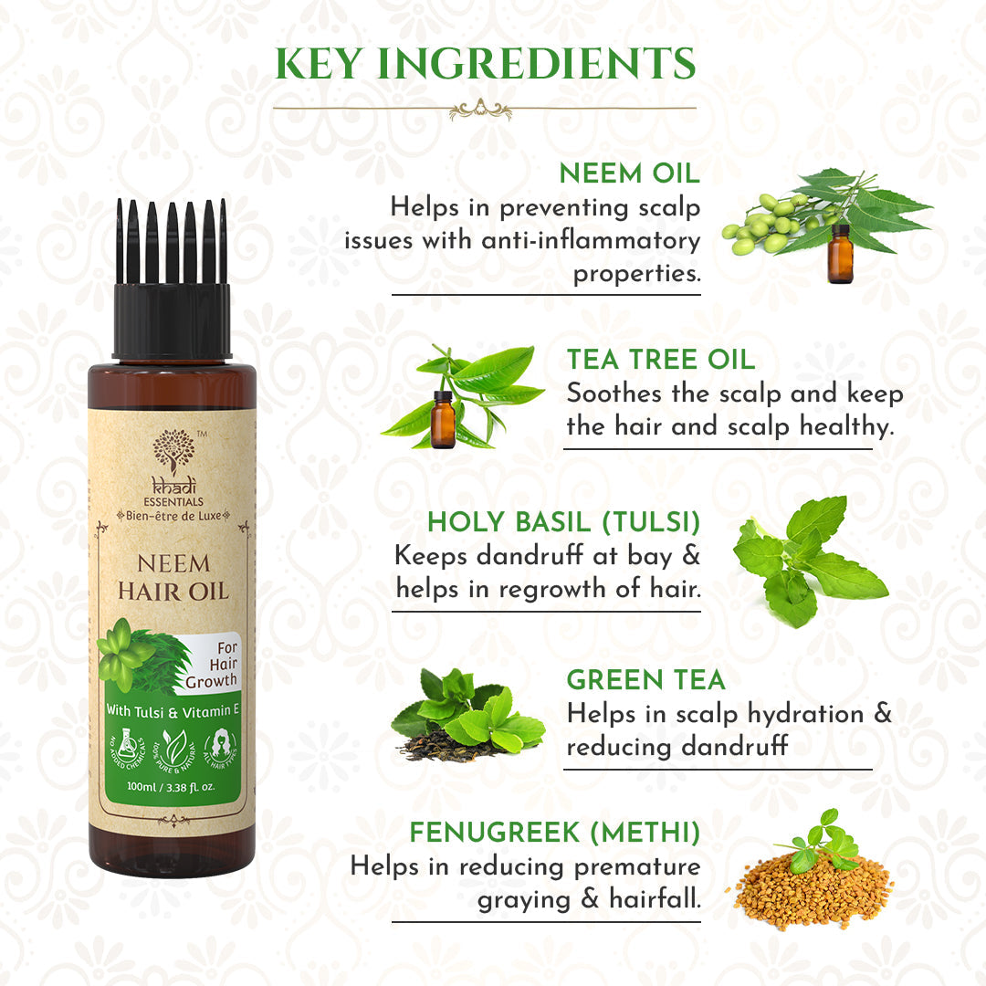 KHADI Neem Hair Oil , 100ml