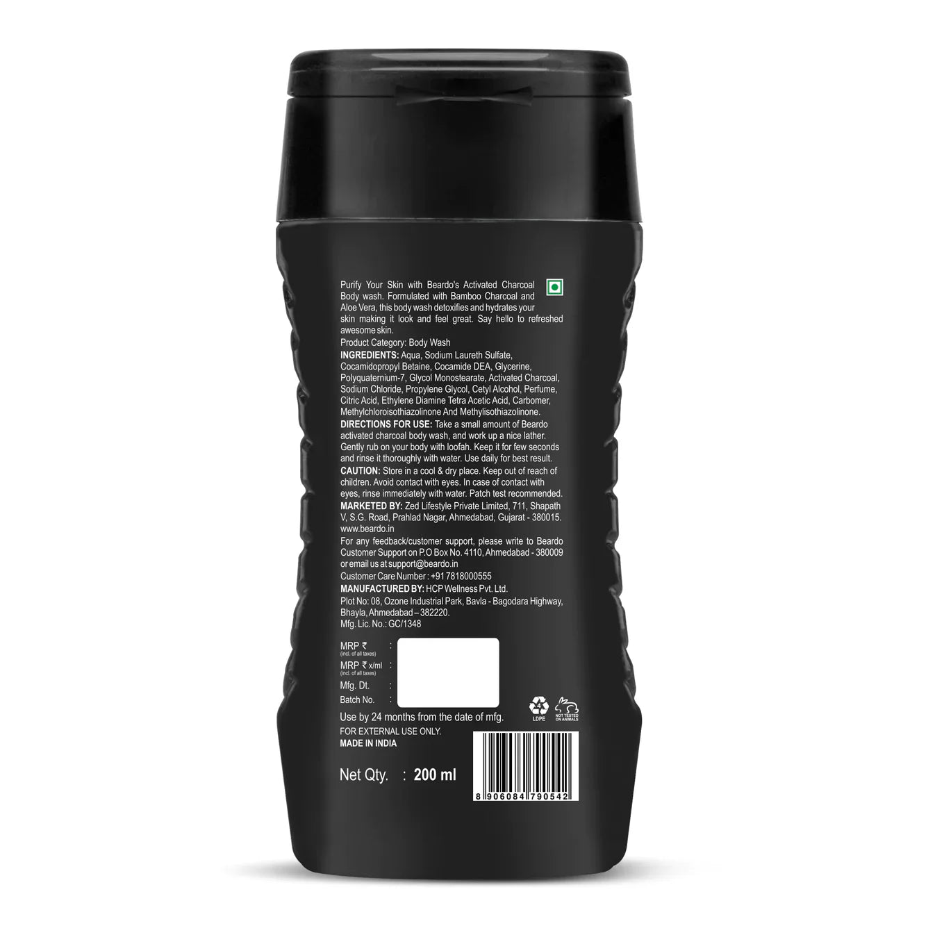 Beardo Activated Charcoal Bodywash