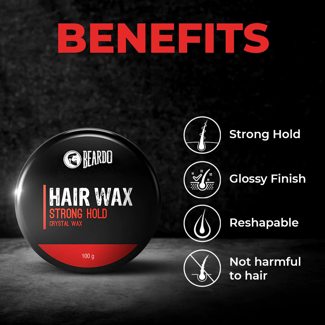 Beardo Hair Wax Strong Hold Crystal Gel Wax