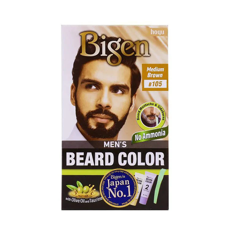 Bigen Men's Beard Color - B105 Medium Brown (40g)