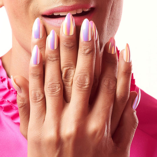 LICK NAILS Nude with glitter shade Press on Nails