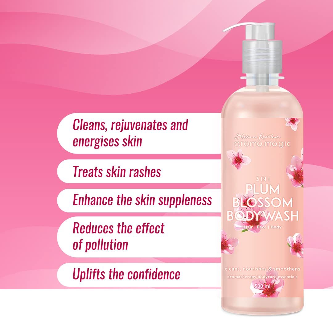 Aroma Magic 3 In 1 Plum Blossom (Hair- Face- Body Wash) 500ml
