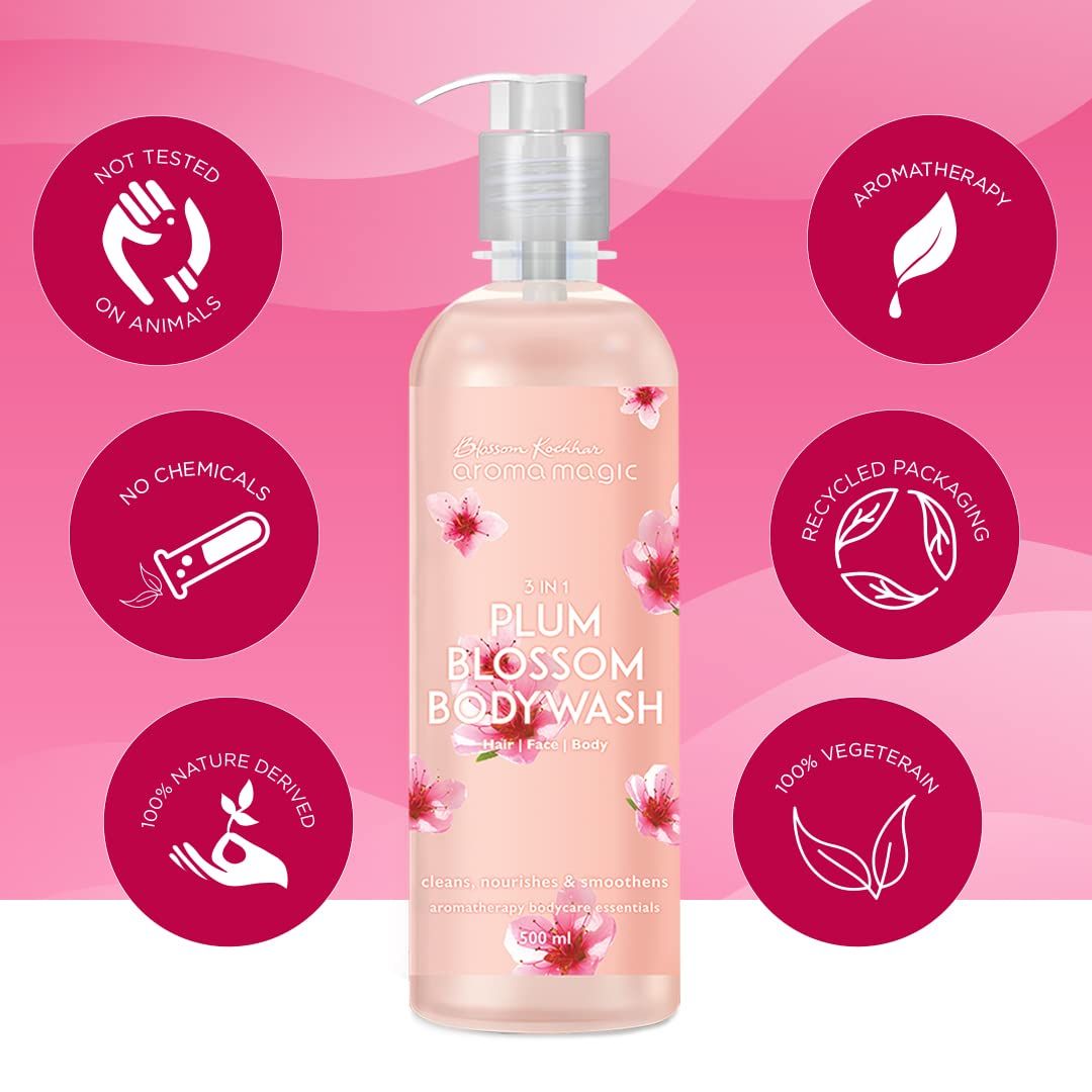 Aroma Magic 3 In 1 Plum Blossom (Hair- Face- Body Wash) 500ml