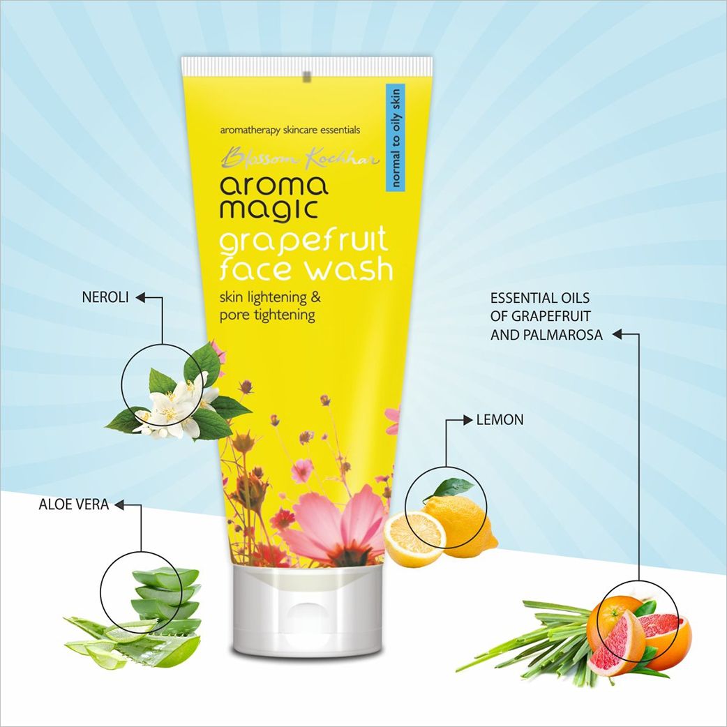 Aroma Magic Grapefruit Face Wash Skin Lightening & Pore Tightening (Normal To Oily Skin)