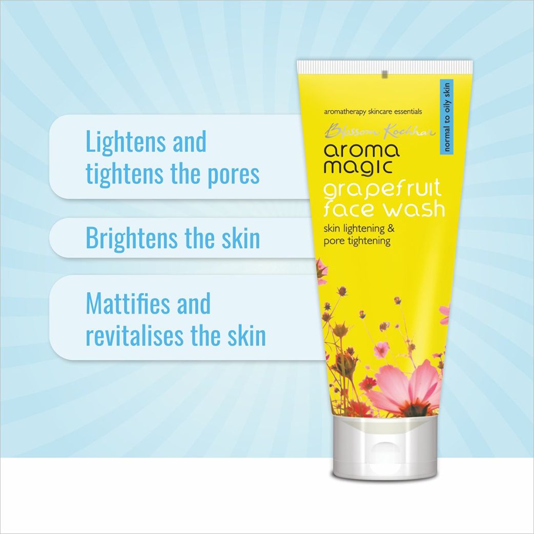 Aroma Magic Grapefruit Face Wash Skin Lightening & Pore Tightening (Normal To Oily Skin)