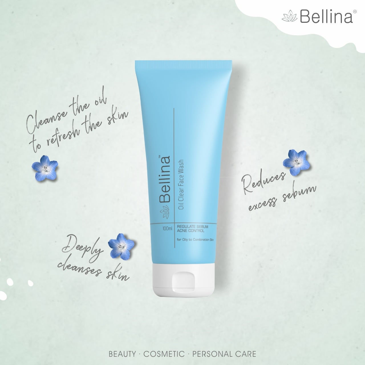 Bellina Oil Clear Face Wash-100ml