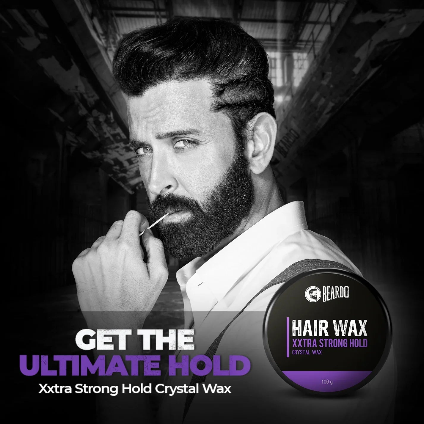 Beardo Hair Wax XXTRA STRONGHOLD Crystal Wax