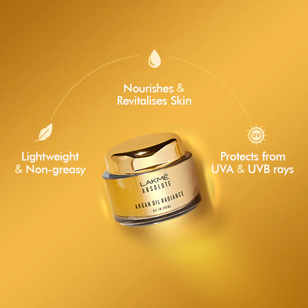 Lakme Absolute Argan Oil Radiance Oil-In-Creme SPF 30 PA ++