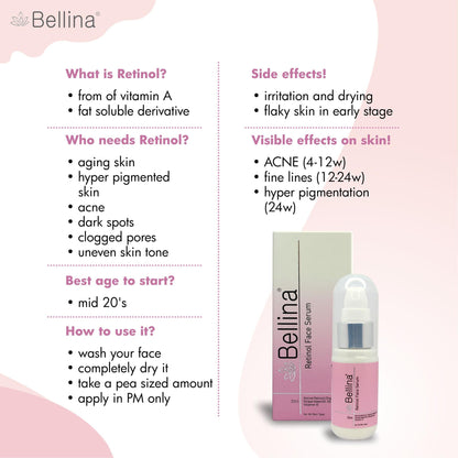 Bellina Retinol Face Serum-30ml