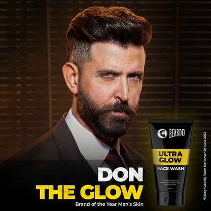 Beardo Ultraglow Facewash & De-Tan Peel Off Mask Combo