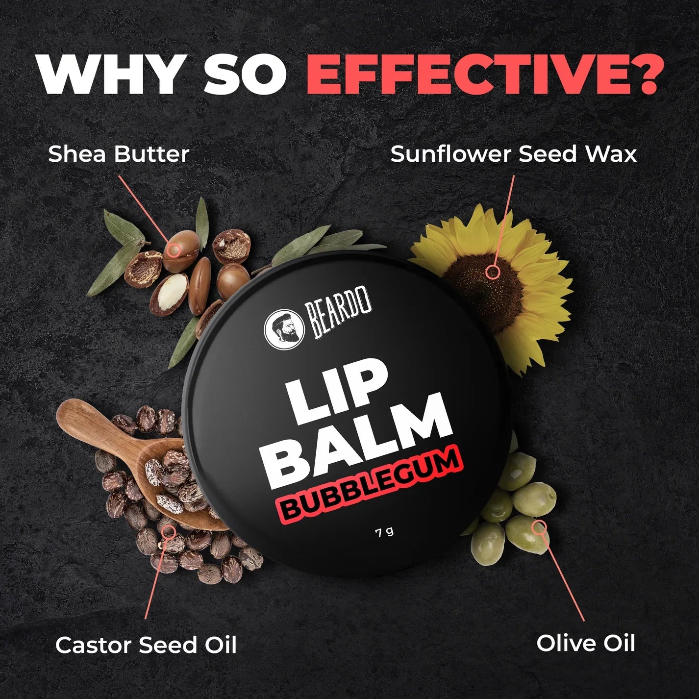 Beardo Lip Balm (Bubblegum)
