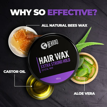 Beardo Hair Wax XXTRA STRONGHOLD Crystal Wax
