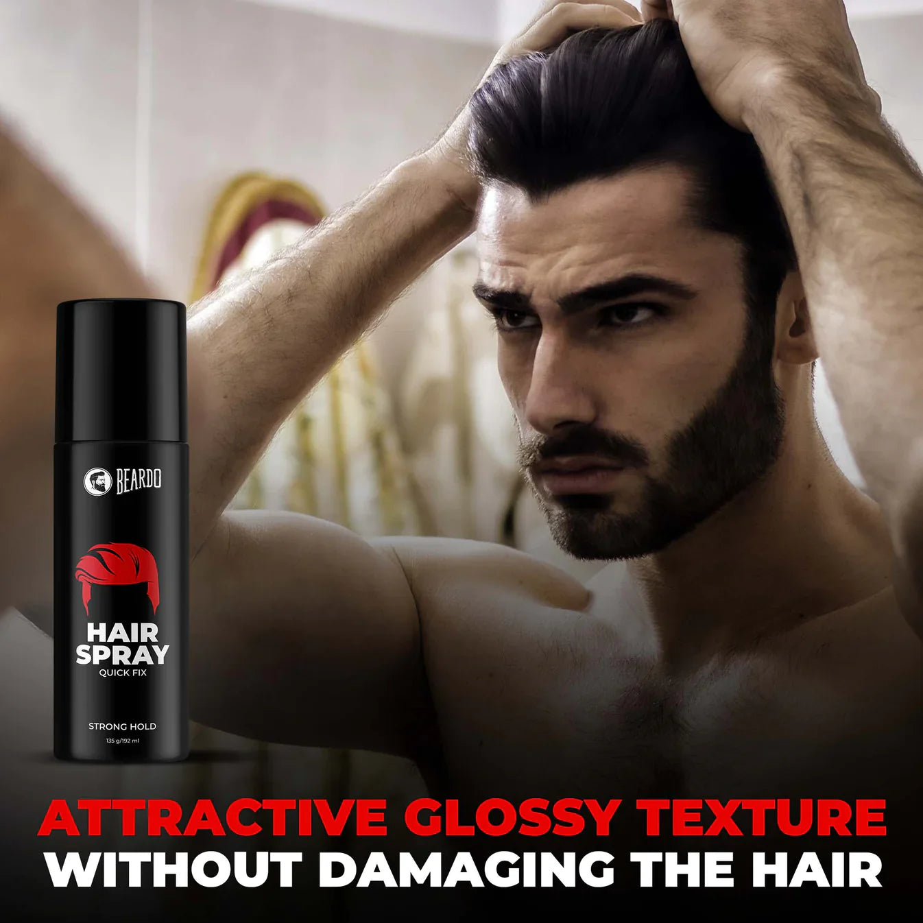Beardo Strong Hold Hair Spray For Men 192ML
