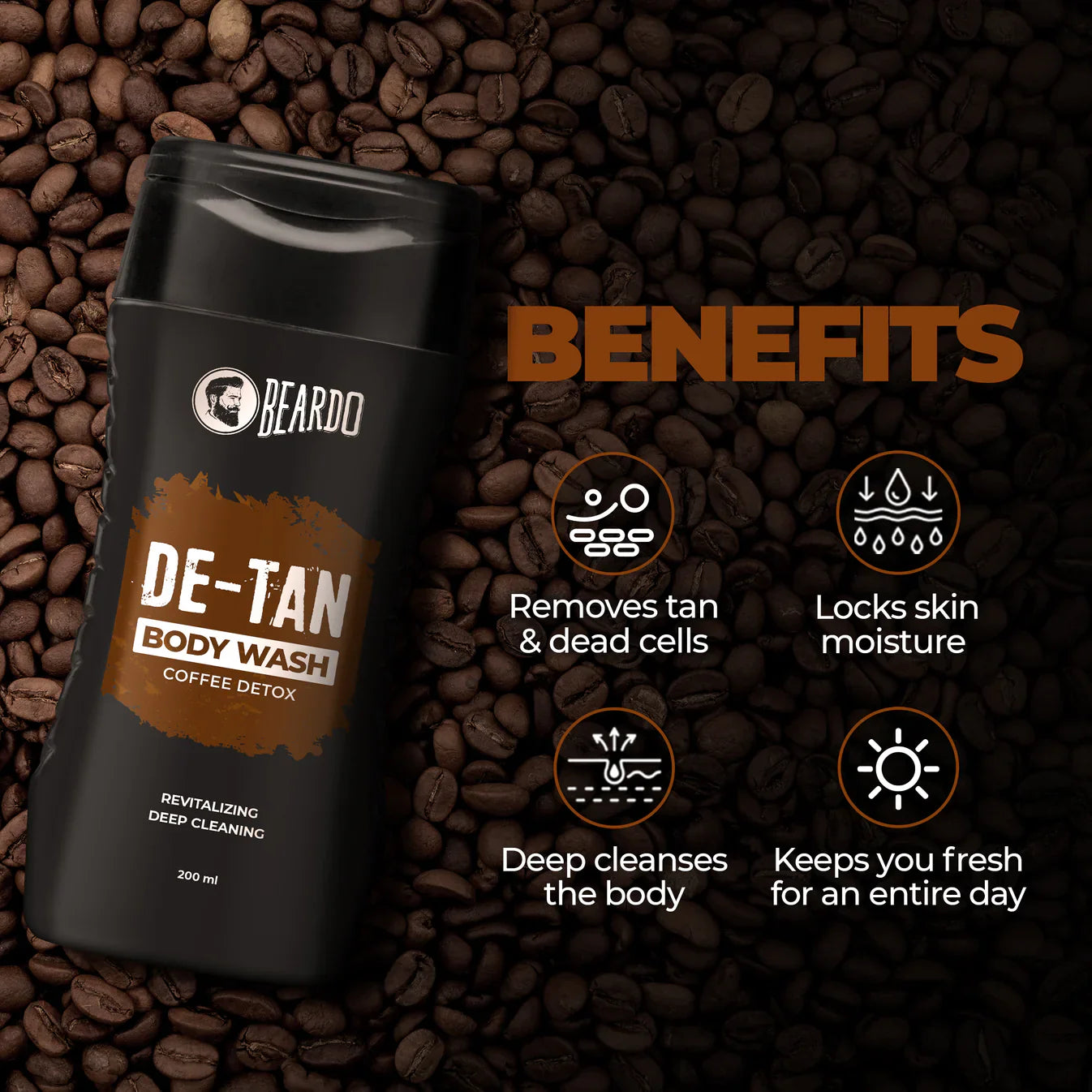 Beardo De-Tan Bodywash for Men 200ml