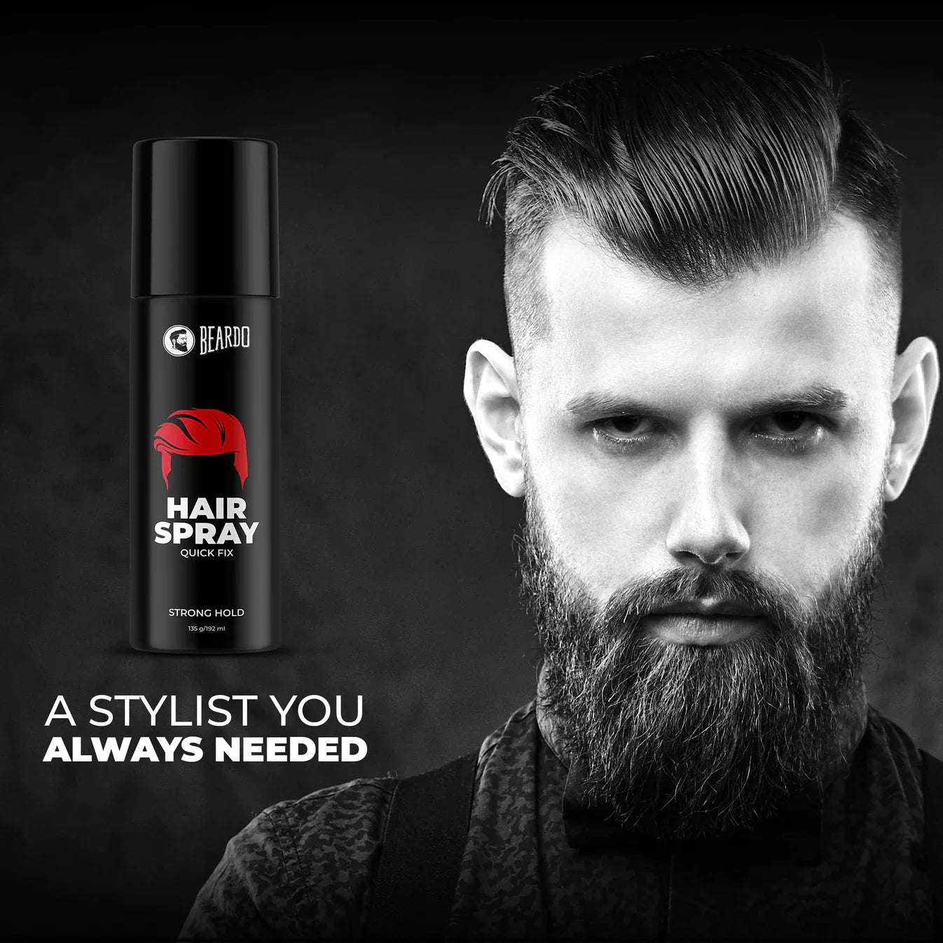 Beardo Strong Hold Hair Spray For Men 192ML
