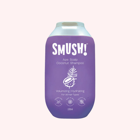 SMUSH! Ape Scalp Coconut Shampoo | 100ml | Travel Friendly Pack