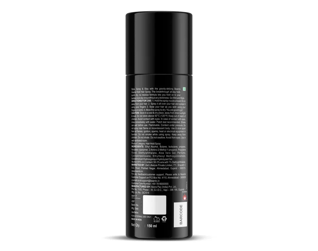 Beardo Insane Hold Hair Spray