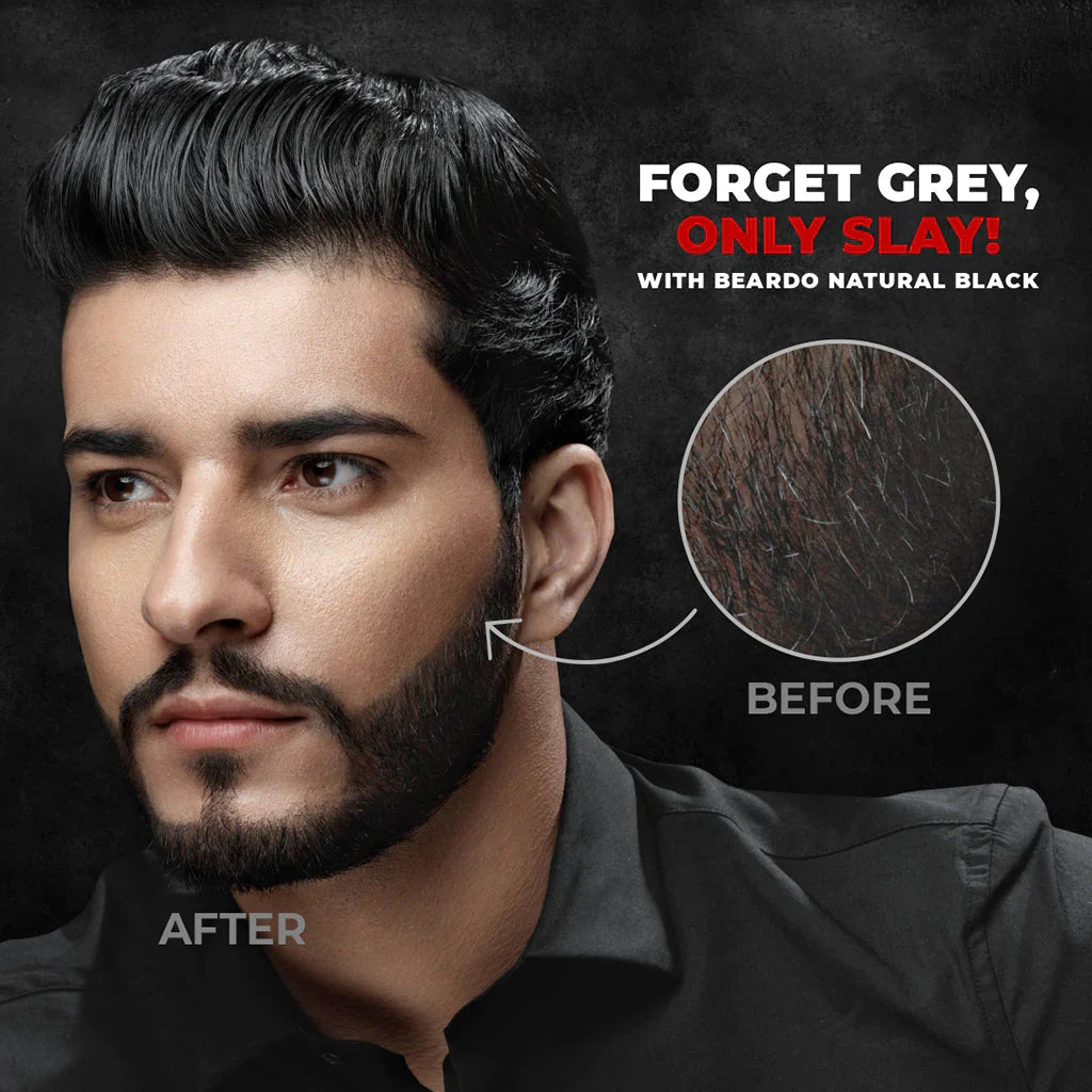 Beardo Beard Color for Men - Natural Black