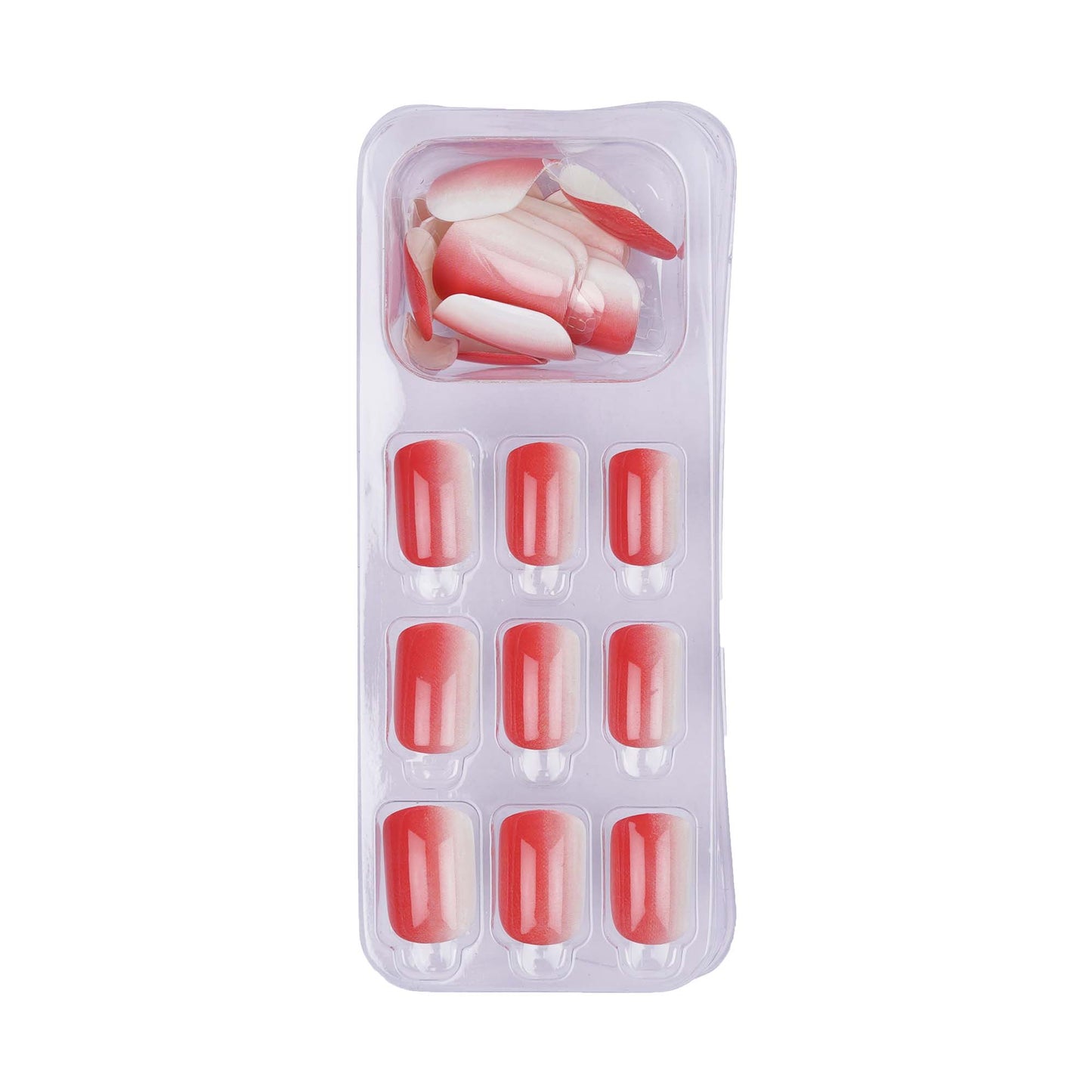 LICK NAILS Square Coral Pink Press On Nails