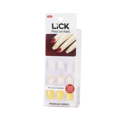 LICK NAILS Maroon With Red Ruby Studs Press on Nails