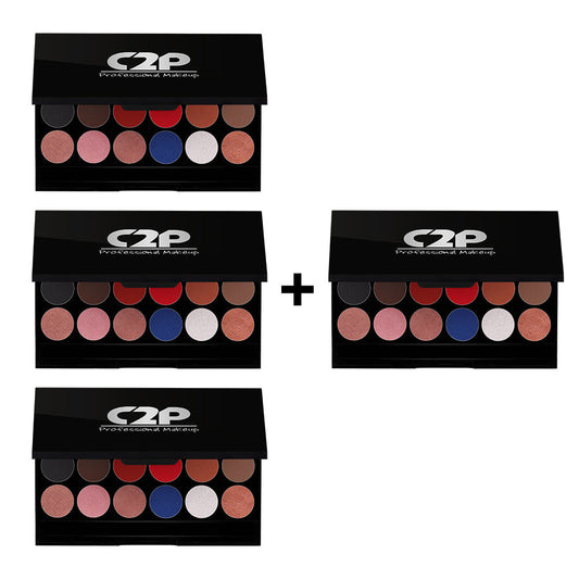 C2P METAL & MATTE EDITION EYESHADOW PALETTE 20G (3 Plus 1)