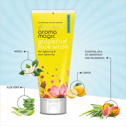 Aroma Magic Grapefruit Face Wash Skin Lightening & Pore Tightening (Normal To Oily Skin)